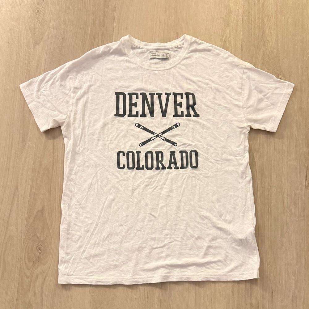 Abercrombie White Denver Colorado T-Shirt
